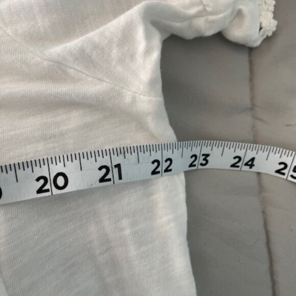 NWT Free People Top White Prairie Medium Cotton Oversized NEW Ivory Hippie $98 - Picture 10 of 15